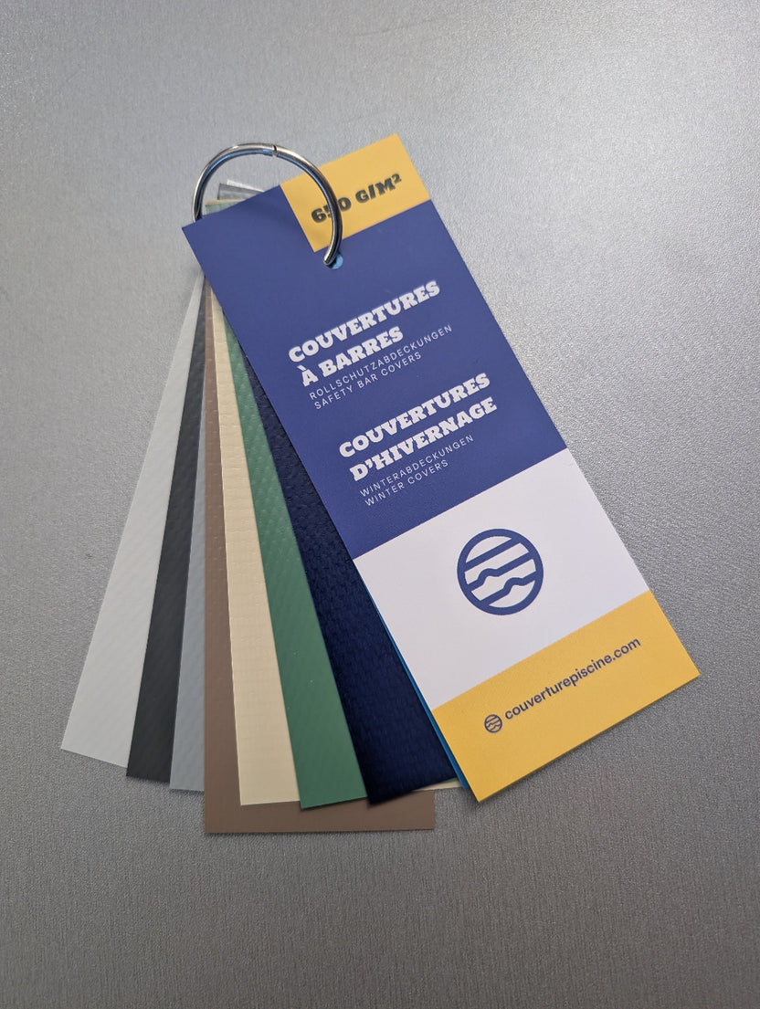 Petit nuancier pour les toiles de nos bâches à barres 